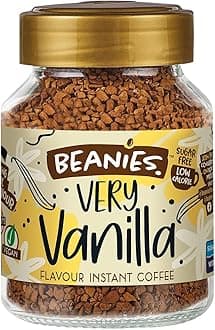 Beanies Flavour Instant Coffee - Very Vanilla Instant Flavored Coffee, 50g Jar