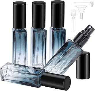 Segbeauty Travel Perfume Bottle Refillable, 5pcs 10ML Mini Glass Perfume Cont...