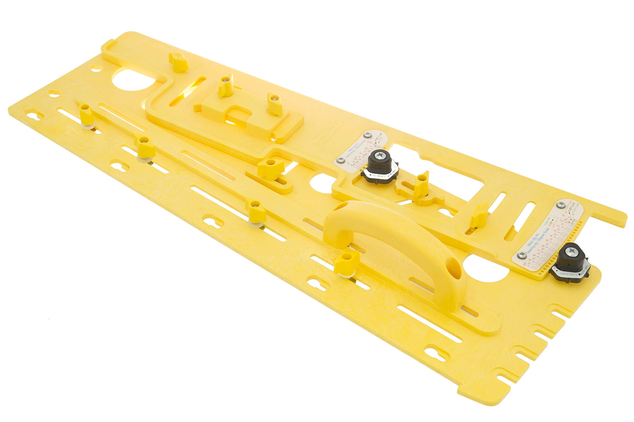 GRR-RIPPER Microdial Tapering Jig for Table and Band Saws, Taper Parts for Woodworking, TJ-5000, Yellow