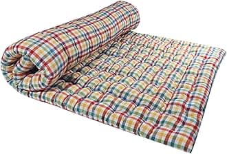 Large Soft Cotton Multicolor Foldable Rollable Cotton Mattress (5X6 ft 5 KG)