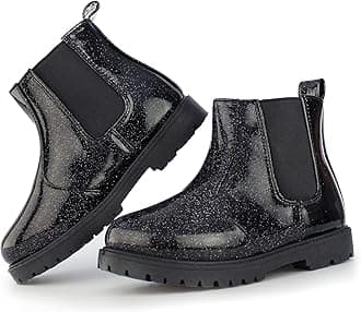 Girl's Fashion Glitter Chelsea Boot Ankle Boots(Toddler/Little Kid/Big Kid)