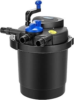 VIVOHOME Pressurized Biological Pond Filter, 1840GPH Suitable for Koi Ponds up to 1000 Gallons or Ornamental Ponds up to 2100 Gallons