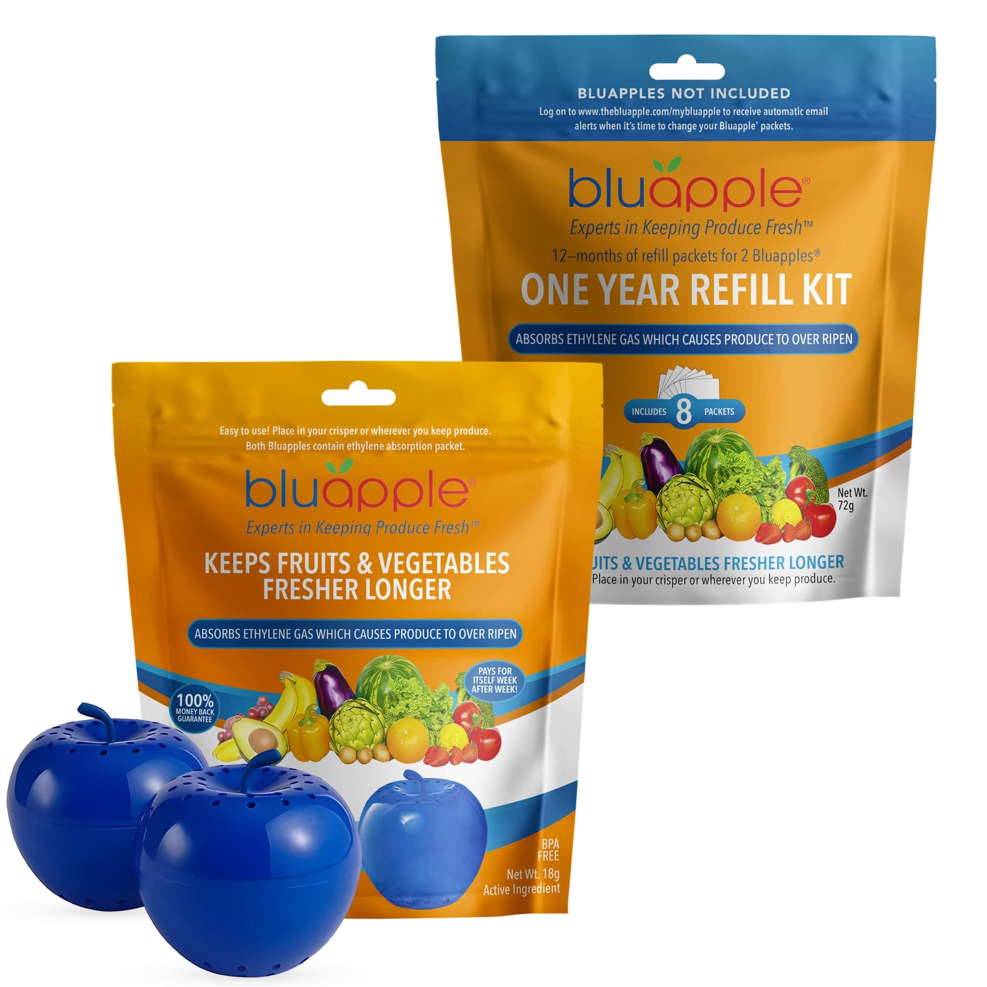 Bluapple Classic Produce Saver 15-Month Bundle