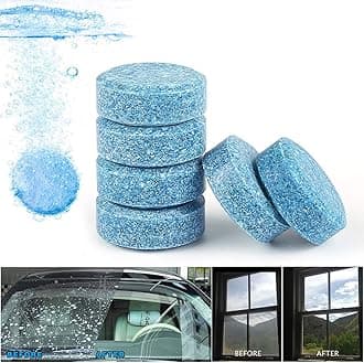 HSR Car Accessories 40PCS/1Set Car Wiper Detergent Effervescent Tablets Washer Auto Windshield Cleaner Glass Wash Cleaning Compact Concentrated Tools (40)
