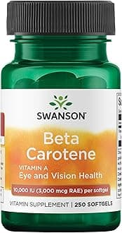 Beta Carotene (Vitamin A), 10,000 IU 250 Sgels