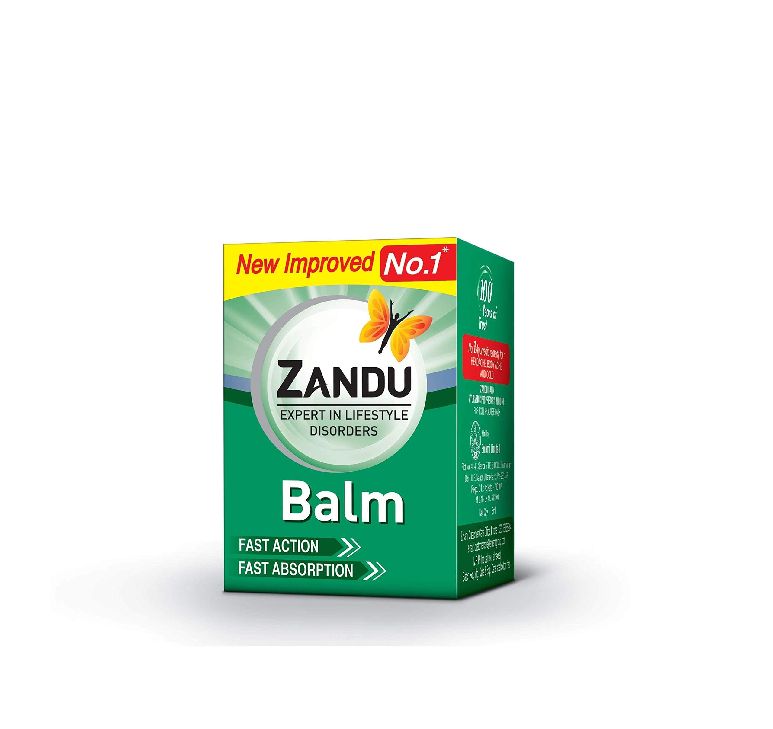 Zandu Pain Balm 8ml - 10 Pack
