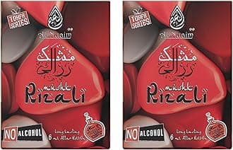 Al-Nuaim Tohfa Series Mushk Rizali Attar Roll On for Men & Women - Pack of 2 (6ml Each) | Alcohol Free Attar | Long Lasting Fragrance