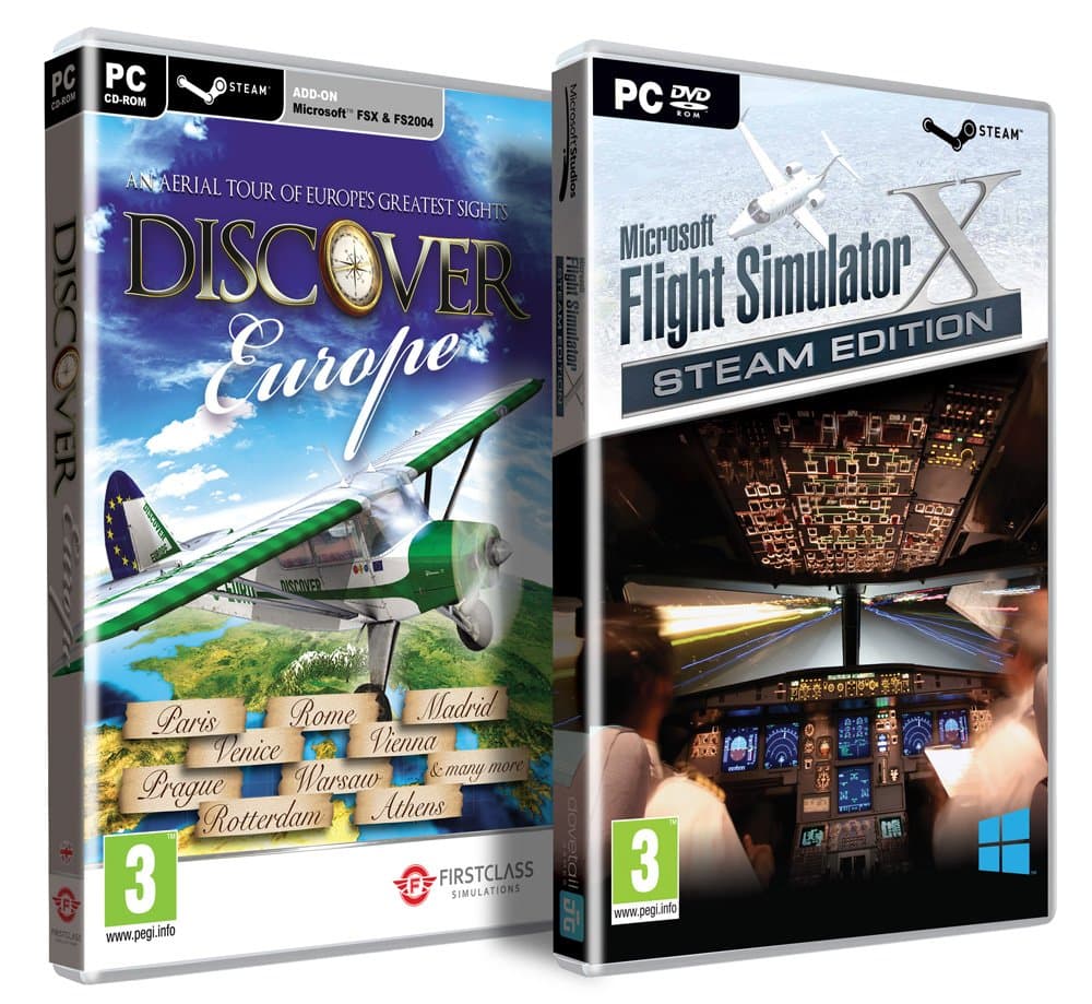 FSX Plus Discover Europe Bundle (PC DVD)