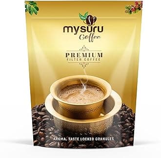 MYSURU COFFEE Premium Filter Coffee Powder 200g [Pack of 5] | Aromatic Taste [80% Coffee - 20% Chicory] | Traditional South Indian Blend | Freshly Roasted