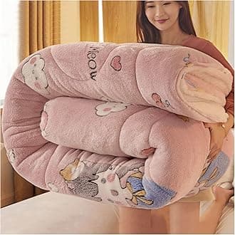 RRNAR Down Duvet, Cashmere Quilt, Quilt/quilts, Comforter, Winter Quilt Thicken Lamb Cashmere Duvet for All Seasons, Soft and Durable Heavy Quilts, Machine Washable,M,150x200cm(3.5kg) [Energy Class A]