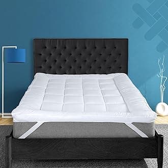 ACRALI HOME Small Double Mattress Topper - Quilted, Hypoallergenic Thick Breathable Mattress Topper Small Double Bed Deep with Strong Corner Straps for Luxury Comfort - 122cm x 190cm
