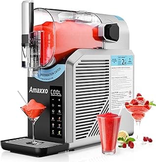 Slushie Machine for Home 15-60Mins - 88oz Slushy Machine Maker No Ice Needed Self Cleaning, Frozen Drink Machine, 7 Preset Programs for Margarita, Frappés, Milkshakes, Soda, Fruit Juice Slushies