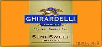 Ghirardelli Chocolate Baking Bar , Semi-Sweet Chocolate , 4-Ounce Bars (Pack Of 6)