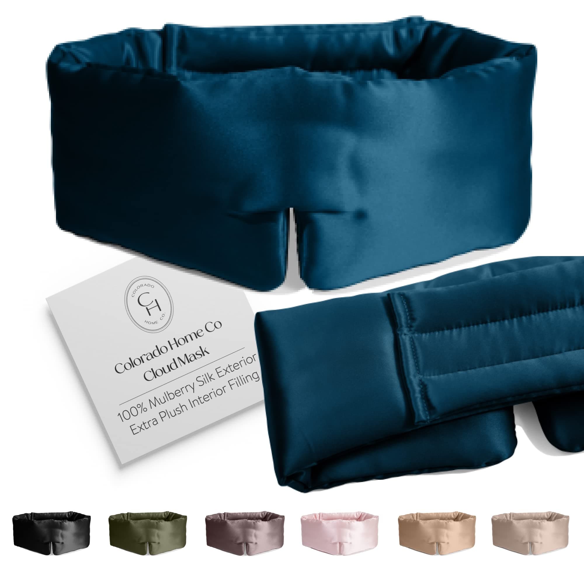 SUNDAYSILKS™ | Adjustable Silk Sleep Mask for Side Sleeper | Cloud-Like Comfort, Weighted for Deep Sleep | Soft Sleep Face Mask for Women & Men, Full Blackout, Cooling Silk Eye Mask for Sleeping