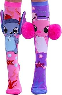 Crazy Socks for Girls Kids Knee High 3D Funny Wacky Mismatched Socks for Crazy Sock Day Novelty Gifts