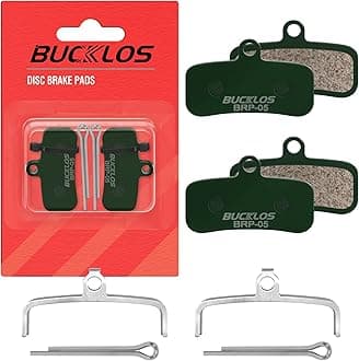 BUCKLOS Bike Disc Brake Pads - Bicycle Disk 4 Piston Pads for Shimano D02S D03S Saint Deore XT XTR SLX Zee/Tektro/TRP for Mountain Bike/Road Bike/Ebike/MTB