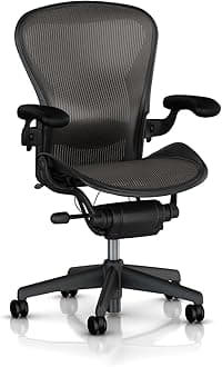 Herman Miller Classic Aeron Chair - Fully Adjustable, C size, Adjustable Lumbar, Carpet Casters