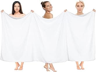 Cotton Paradise Oversized Bath Sheet, 100% Cotton 40x80 Clearance Bath Towel Sheet, Turkish Extra Large Bath Towel for Bathroom, White Bathsheet