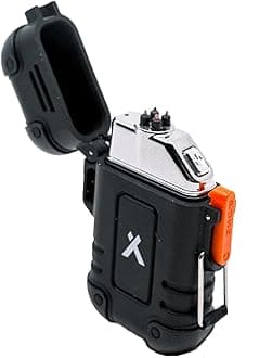 Plasma Lighter - Windproof and Waterproof - USB-C Rechargeable, Flameless, Arc for Camping, Hiking and EDC