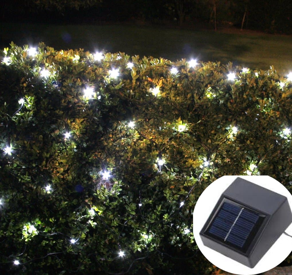 QCLED 100led Solar String Light Christmas Decoration (white)