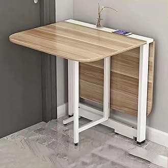 Folding Dining Table, Drop Leaf Dining Table, Extendable Kitchen Table, Space Saving Dining Table, for Kitchen, Bedroom, Living Room (Color : I, Size : 120cm)