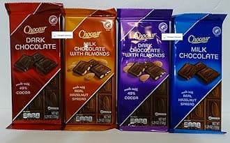 Chocolate Bar Austria Four Flavors Combo Bundle 5.29oz 150g (Pack of Four)