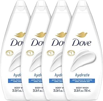 Body Wash Hydrate 4-Pack – Moisturizing Cleanser for Smooth, Soft Skin, 25.3 Oz Ea