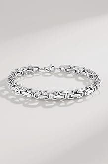 THE MEN THING Pure Titanium Steel Bracelet Collection, Size 7 to 9 inch for Men & Boys