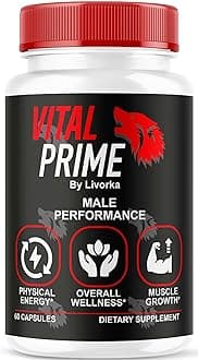 LIVORKA Vital Prime, Advanced Formula for Mens Male Performance, Supplement Support Capsules - 1 Month Supply