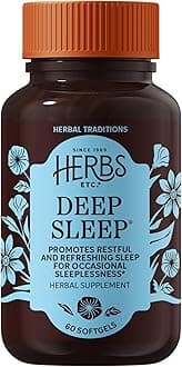 Deep Sleep Softgels - Herbal Sleep Support Supplement - Rest & Calming Support with Passionflower, Chamomile & Lemon Balm - 60 Softgels (60 Servings)