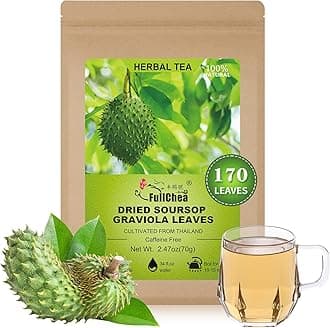 FullChea - Soursop Leaves, 170+ Hojas De Guanabana - Premium Soursop Leaves Tea - Guanabana Leaves - Non-GMO - Caffeine-free - Improve Digestion, Support Skin & Sleep