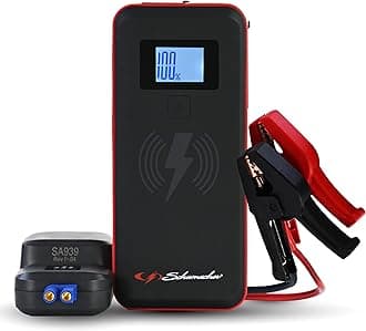2000A Lithium Car Battery Jump Starter & Portable Power Pack/Jump Box, 4-in-1 Solution, 10W Wireless & 3A USB Charging, for 12V Power Sport, Automotive, & Marine Batteries, SL1643