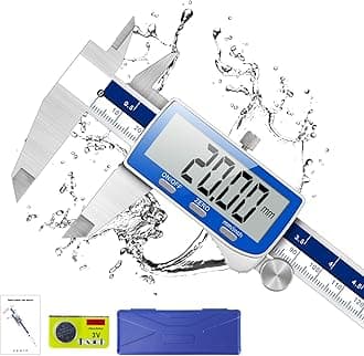Qfun 6 inch Caliper Measuring Tool(Blue)
