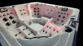 Palm Spas LAGOON 5 Seater Twin Lounger Hot Tub American Balboa with Bluetooth and Lights