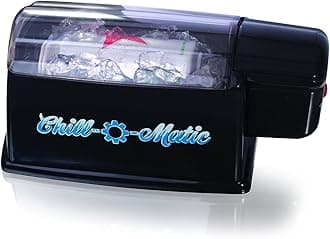 Instant Beverage Cooler – Chill 12 oz Soda & Beer Cans in 60 Seconds – Portable Electric Drink Chiller for Tailgating, BBQs, Camping & Parties (Black)