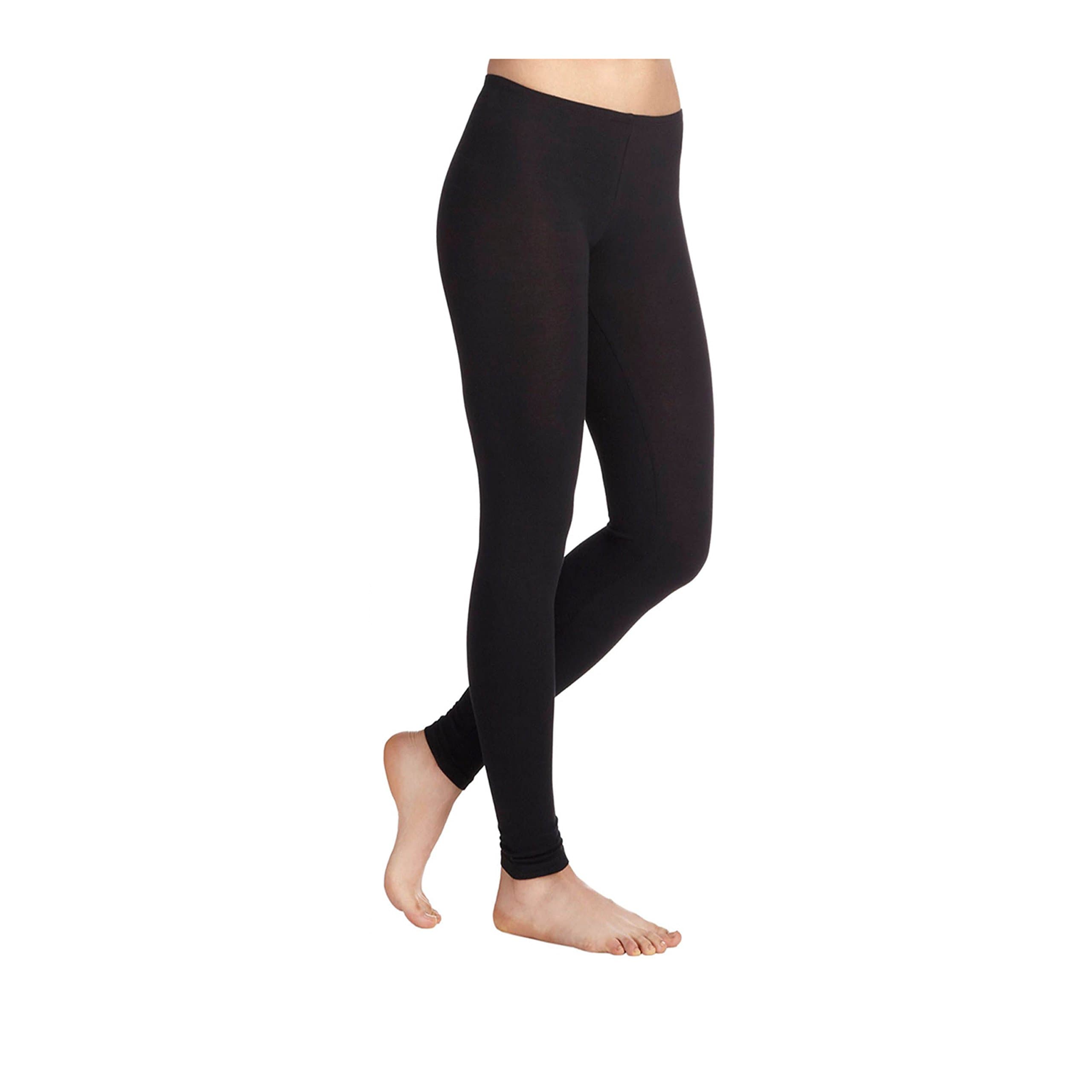 Plain Stretchy Viscose Elastane Leggings Sizes UK 8-26 * 30 Colours *