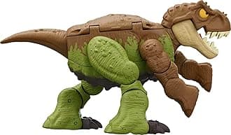 Jurassic World Dinosaur Transformation Toy, Tyrannosaurus T Rex to Ankylosaurus in 11 Steps, Double Danger 2-in-1 Toy, Fierce Changers, HLP06