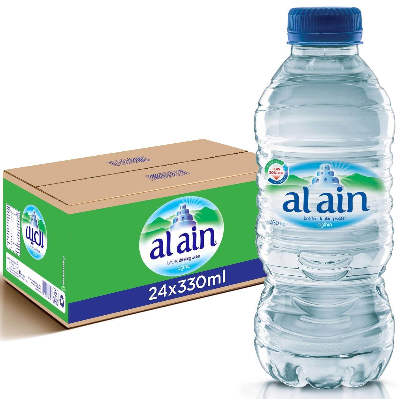 Al Ain Bottled Drinking Water - 330ml x 24