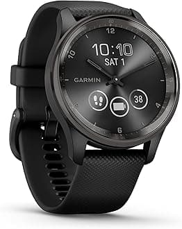 vívomove Trend, Stylish Hybrid Smartwatch, Long-Lasting Battery Life, Dynamic Watch Hands and Touchscreen Display, Black