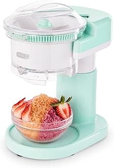 Shaved Ice Maker - Frozen Dessert Maker for Snow Cones, Slushies, Cocktails & More - Easy to Use & Clean - Space-Saving Design - Aqua
