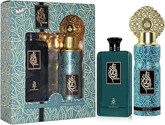 MY PERFUMES ELHAM from ARABIYAT 2 Pieces Perfume Gift Set for Unisex, 100 ml Eau De Parfum and 200 ml Perfume Spray