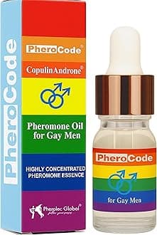 Gay Pheromone Cologne for Men Original 0.17 fl oz - 48-Hour Long Lasting Body Oil Crafted for Gay Men - Men's Cologne Perfume Pheromone Oil with Natural Orange Blossom and Sandalwood
