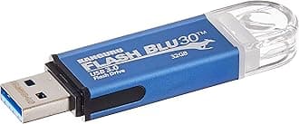 Kanguru FlashBlu30 USB 3.0 Flash Drive - 32 GB - Blue