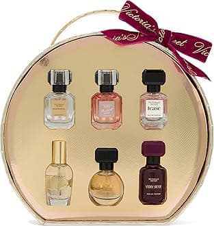 Victoria's Secret Mini Eau de Parfum Discovery Gift Set: Bombshell, Bombshell Soiree, Tease, Bare, Very Sexy, & Heavenly