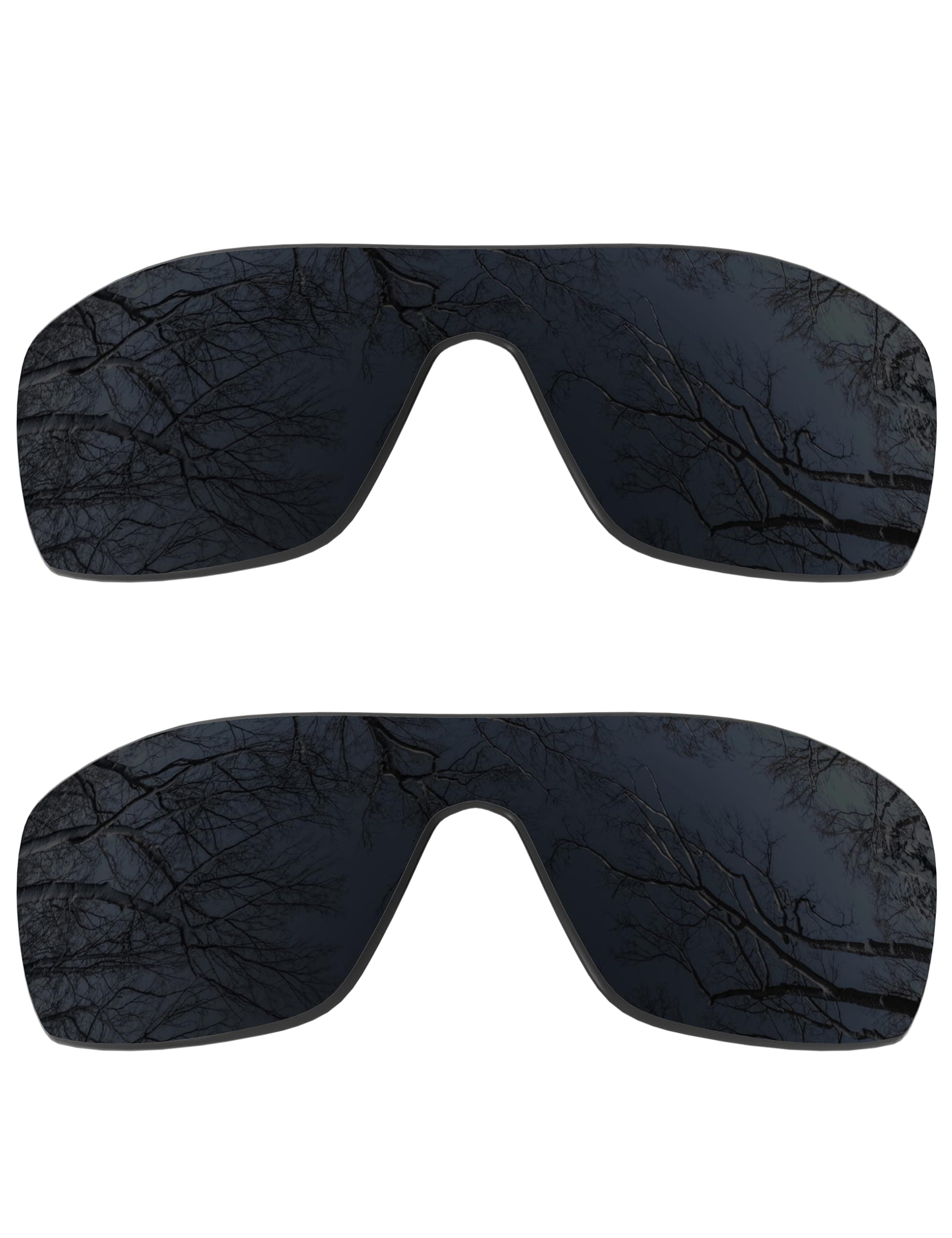 2 Pair Polarized Replacement Lenses Compatible with Oakley Batwolf OO9101 Sunglasses