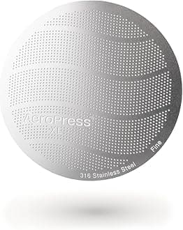 AeroPress XL 316 Stainless Steel Reusable Filter, Durable Metal Coffee Filter, Sustainable, Eco-Friendly, Travel-Friendly, Fits XL Size AeroPress Manual Coffee Makers