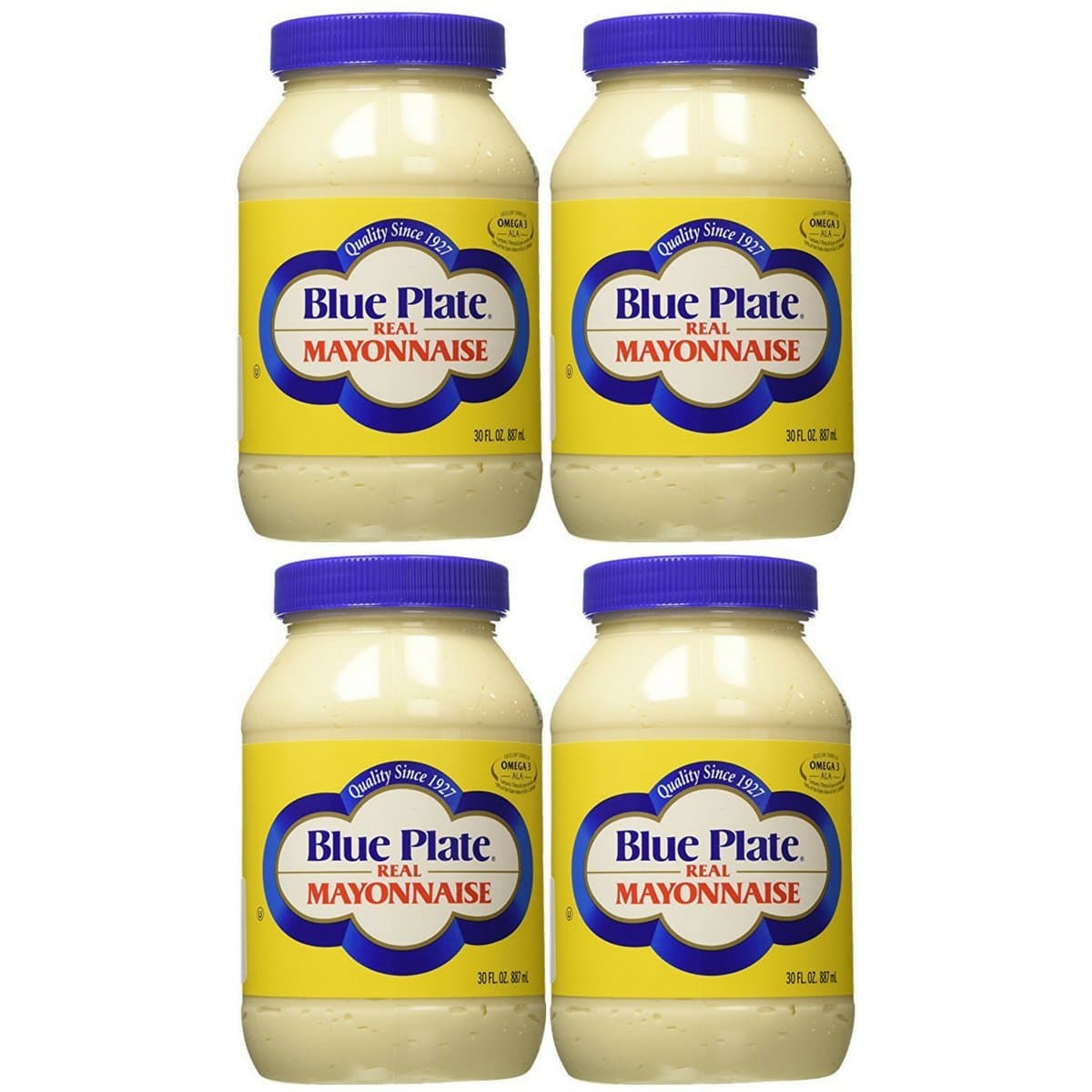 Blue Plate Real Mayonnaise, 30 Ounce (4 Pack)