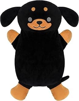 Microwave Heating Pad for Pain Relief, 16" x 11" Microwavable Heating Pads for Cramps, Back Pain, Neck Shoulder, Muscles, Knee, Joints, Natural Heat Pack Moist Heat, RottweilerGlobal Recycled StandardGlobal Recycled StandardGlobal Recycled Standard