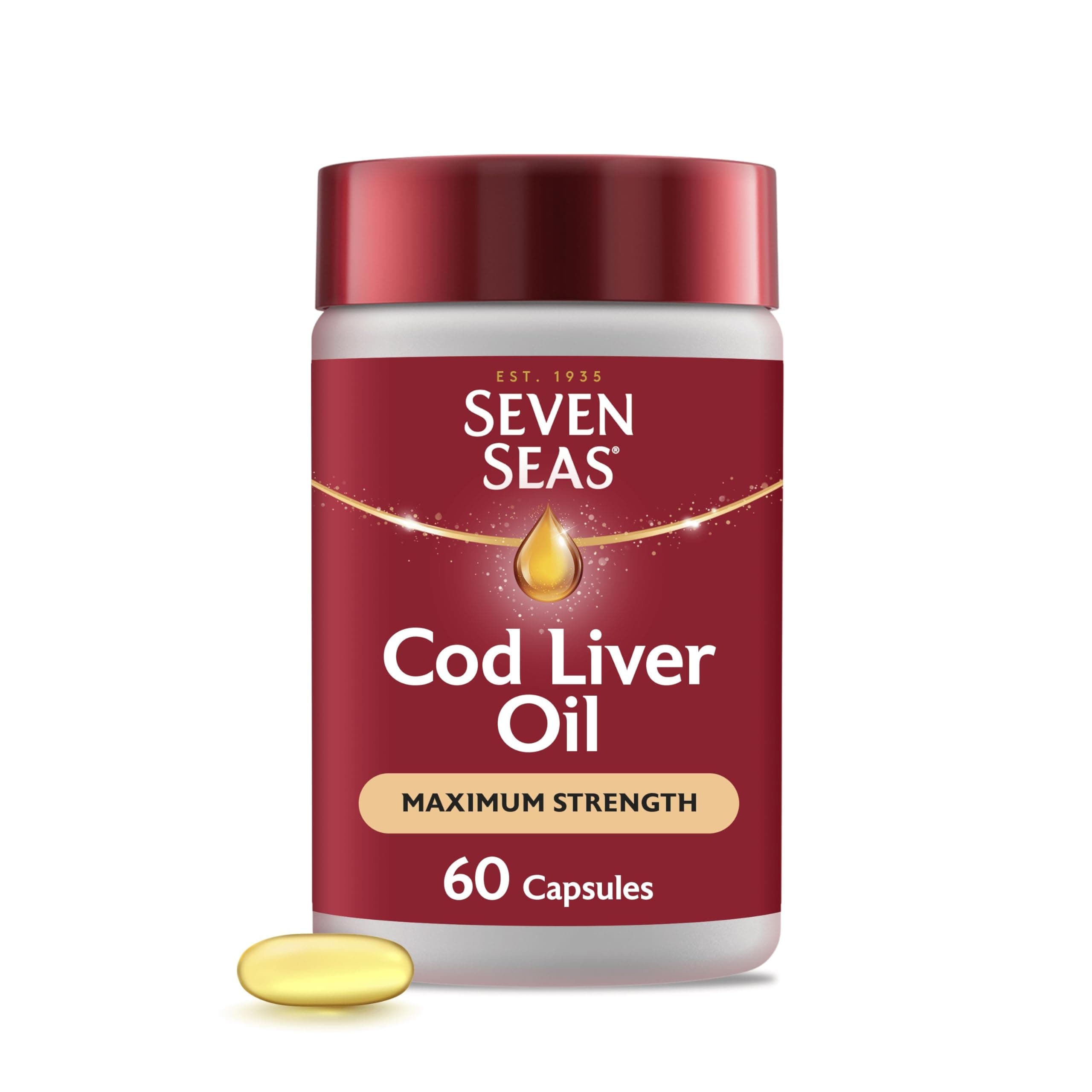 Extra High Strength Cod Liver Oil,60 Capsules