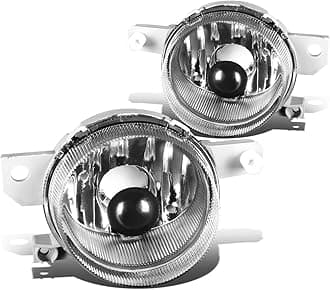 DNA MOTORING FL-ZTL-125-CH Front Bumper Fog Light Driver & Passenger Side Enhance visibility [Compatible with 93-95 Honda Civic Del Sol]